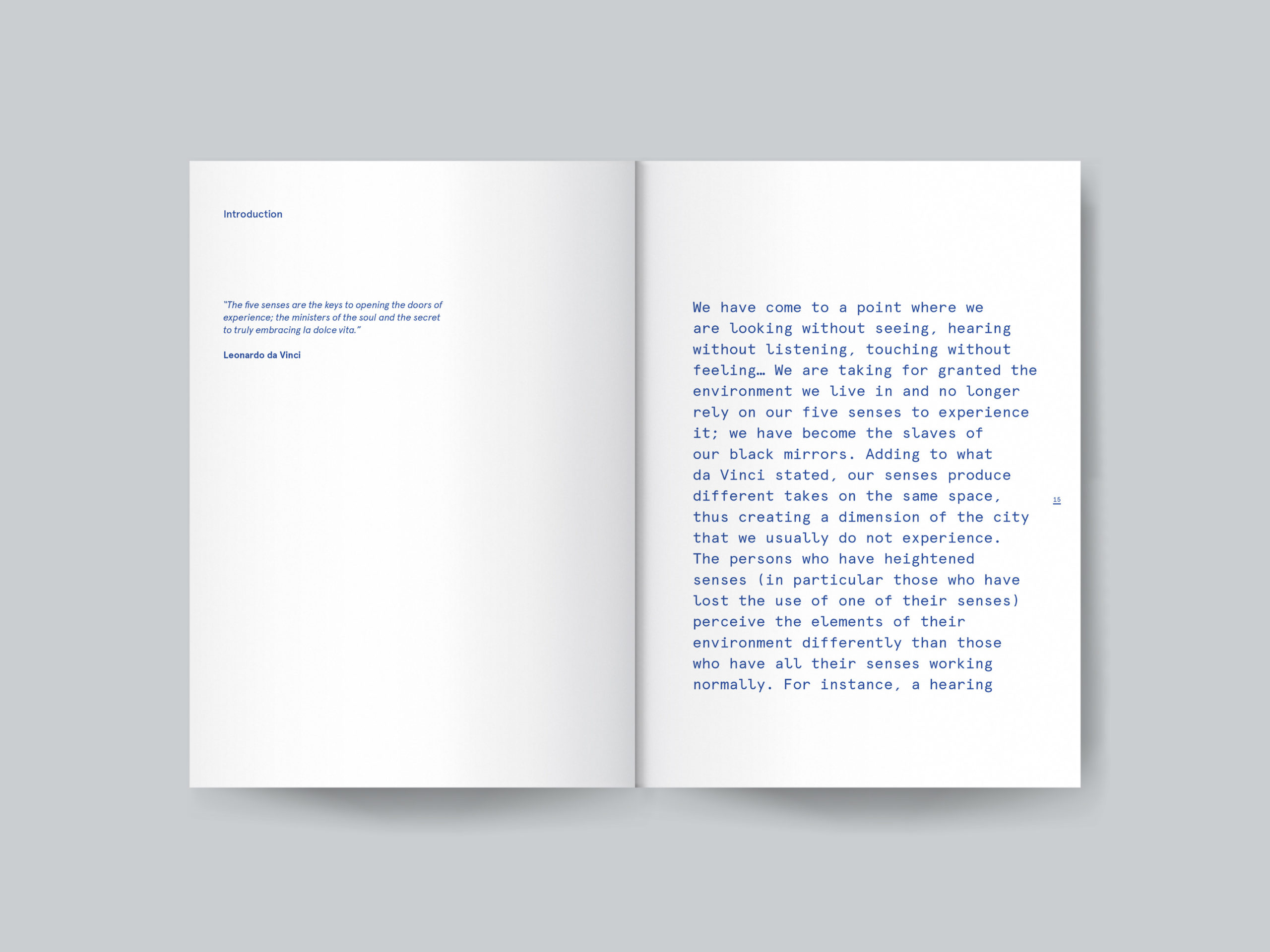 Blank book or magazine template mockup vector