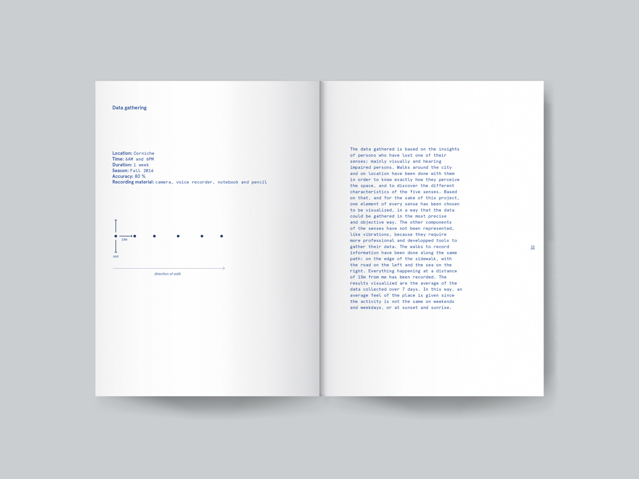 Blank book or magazine template mockup vector